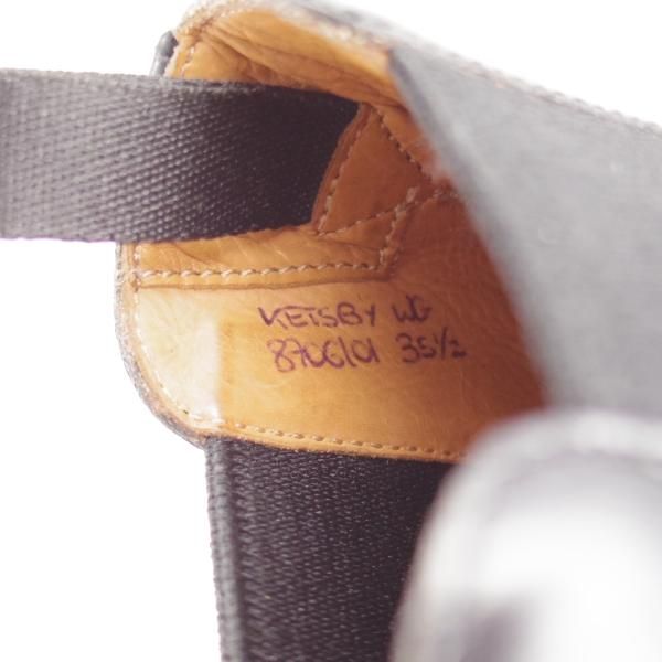 極美品★チャーチ(レディース) SIZE 35.5【定価￥176,000-★KETSBY WG/サイドゴアブーツ】ポリッシュドバインダーカーフ/黒/Church's★l284