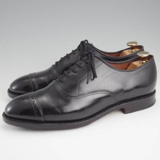 極上★(米)アレンエドモンズ 6.5E【現行定価8.5万円程度★パンチドキャップトゥ/Fifth Avenue】カーフ/黒/メンズ/ALLEN EDMONDS★l287