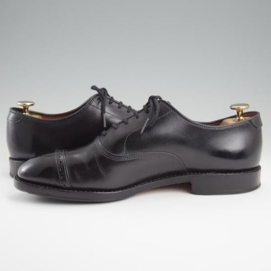 極上★(米)アレンエドモンズ 6.5E【現行定価8.5万円程度★パンチドキャップトゥ/Fifth Avenue】カーフ/黒/メンズ/ALLEN EDMONDS★l287