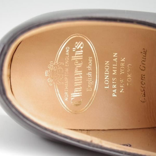 極美品★チャーチ 70G/UK7【定価￥176,000-★コンサル/CONSUL R】173ラスト/ストレートチップ/カーフ/黒/メンズ/Church's★l289