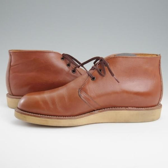 極上★RED WING/レッドウィング 7.5D【貴重★80's前後/プリント羽タグ/595】クラシックチャッカブーツ/レザー/茶/メンズ★l291
