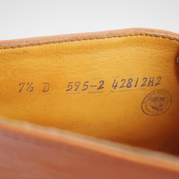 極上★RED WING/レッドウィング 7.5D【貴重★80's前後/プリント羽タグ/595】クラシックチャッカブーツ/レザー/茶/メンズ★l291