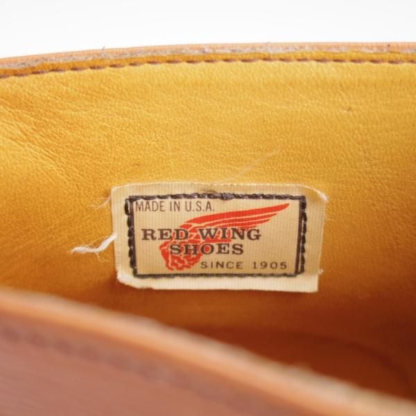極上★RED WING/レッドウィング 7.5D【貴重★80's前後/プリント羽タグ/595】クラシックチャッカブーツ/レザー/茶/メンズ★l291