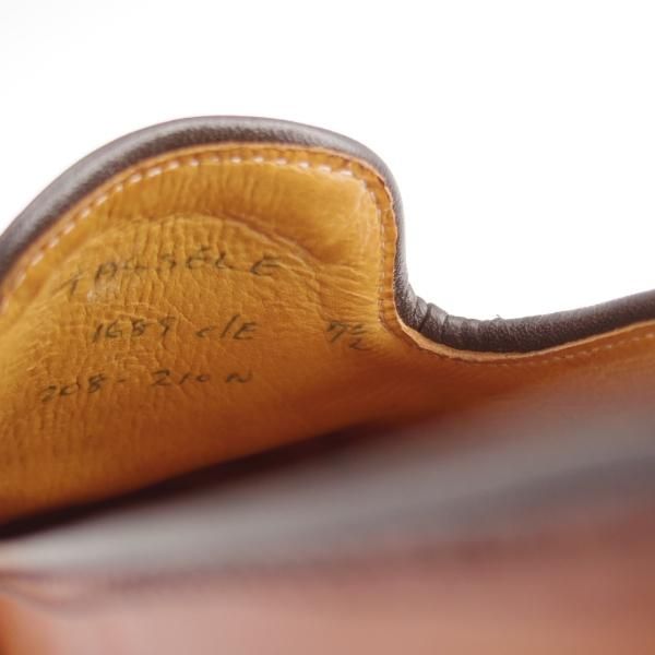 極上★(英)Ede&Ravenscroft 7.5E【貴重★ロイヤルワラント4つ時代/タッセルローファー/TASSELE】茶/イード&レベンスクロフト★l293