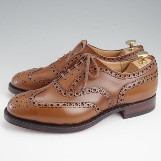 未使用★チャーチ 70G/UK7【定価￥176,000-★BURWOOD/バーウッド】81ラスト/フルブローグ/サンダルウッド/茶/メンズ/Church's★l294