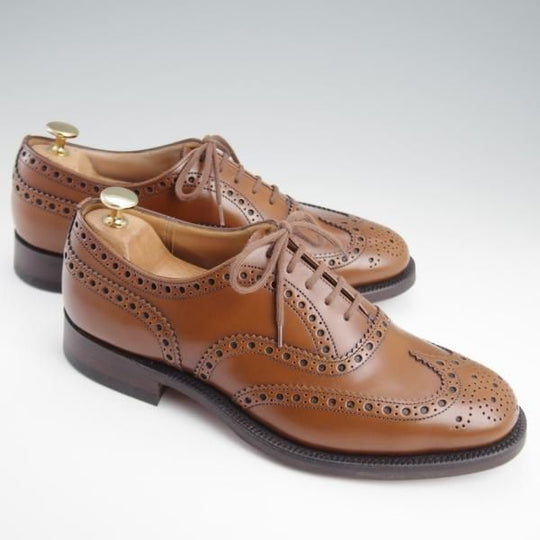 未使用★チャーチ 70G/UK7【定価￥176,000-★BURWOOD/バーウッド】81ラスト/フルブローグ/サンダルウッド/茶/メンズ/Church's★l294