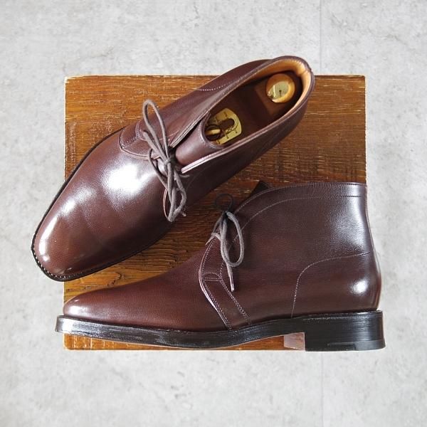 極上★ジョンロブ 5E【★チャッカブーツ/KENT/8896ラスト】ケント/グレインレザー/濃茶/メンズ/JOHN LOBB★l296