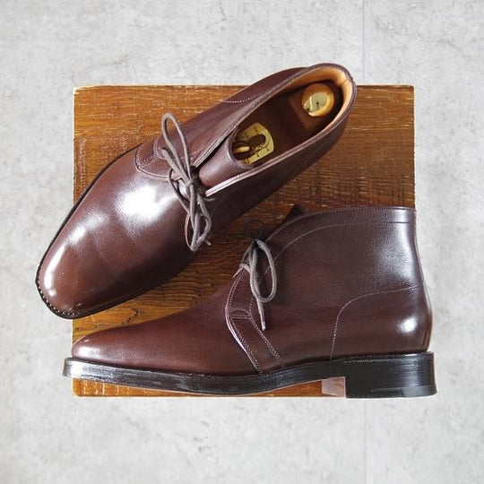 極上★ジョンロブ 5E【★チャッカブーツ/KENT/8896ラスト】ケント/グレインレザー/濃茶/メンズ/JOHN LOBB★l296