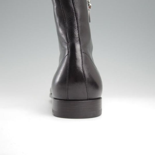 未使用★(伊)サントーニ SIZE 6【★サイドジップブーツ/黒】8586/ナッパレザー/メンズ/Santoni★l297