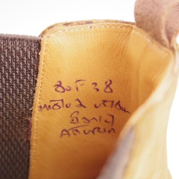 極上★チャーチ 80F/UK8【貴重★38ラスト/4都市ロゴ過渡期/ASTORIA】サイドゴアブーツ/スエード/茶/メンズ/Church's★l298