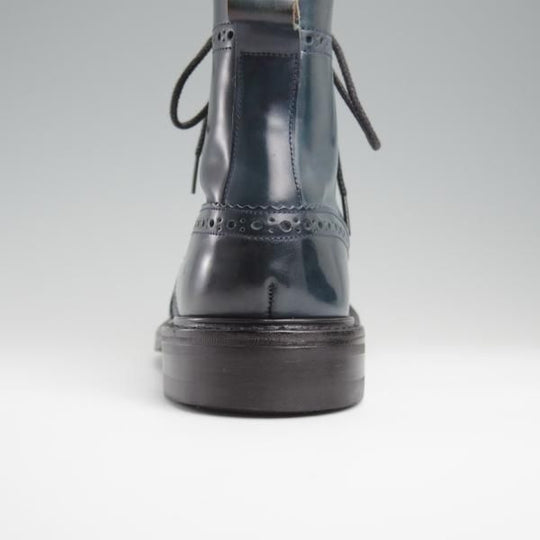 極美品★トリッカーズ SIZE 7【現行定価17万円以上★コードバン/紺/SHIPS別注】カントリーブーツ/M7484/メンズ/Tricker's★l301