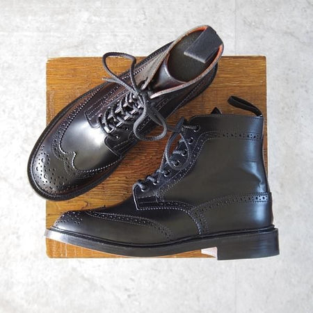 未使用★トリッカーズ(レディース) SIZE 4.5【定価￥132,000-★STEPHY/カントリ−ブーツ】L5676/ボックスカーフ/黒/Tricker's★l302