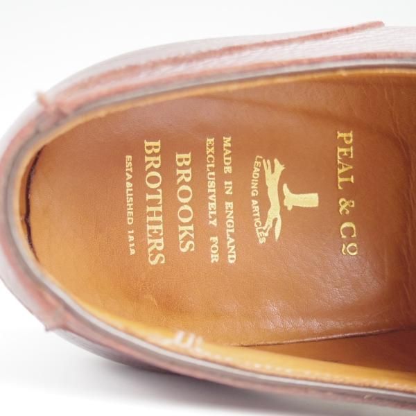 極美品★クロケット&ジョーンズ UK11/US11.5D【貴重★ブルックスブラザーズ別注/Peal&co】Uチップ/濃茶/メンズ/Crockett&Jones★l303