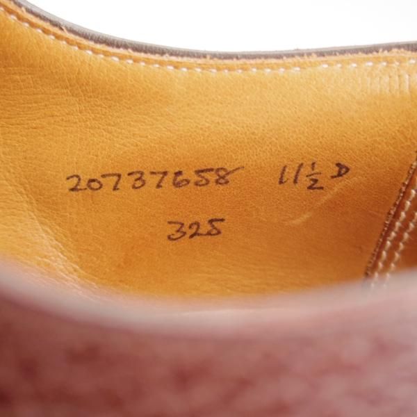 極美品★クロケット&ジョーンズ UK11/US11.5D【貴重★ブルックスブラザーズ別注/Peal&co】Uチップ/濃茶/メンズ/Crockett&Jones★l303