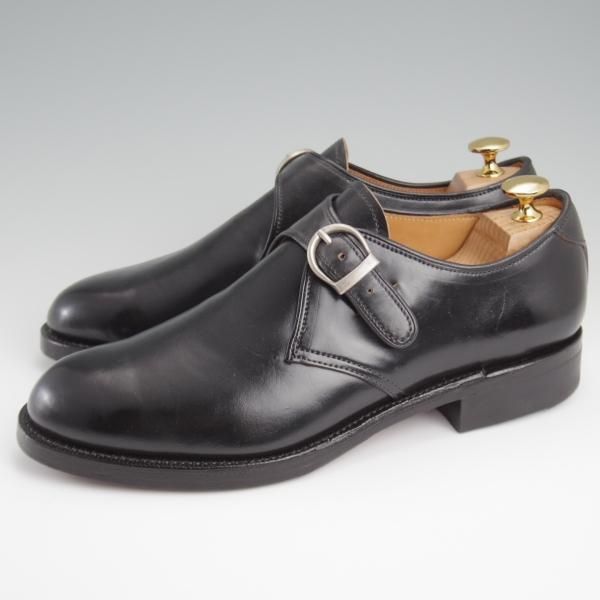 ほぼ未使用★Makers/メイカーズ SIZE 7【現行定価￥157,300-★コードバン仕様/(米)ホーウィン社】CDVN-10/モンクストラップ/黒★l312
