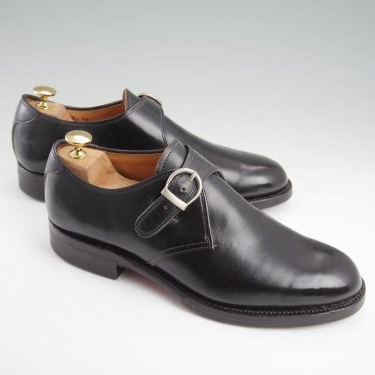 ほぼ未使用★Makers/メイカーズ SIZE 7【現行定価￥157,300-★コードバン仕様/(米)ホーウィン社】CDVN-10/モンクストラップ/黒★l312