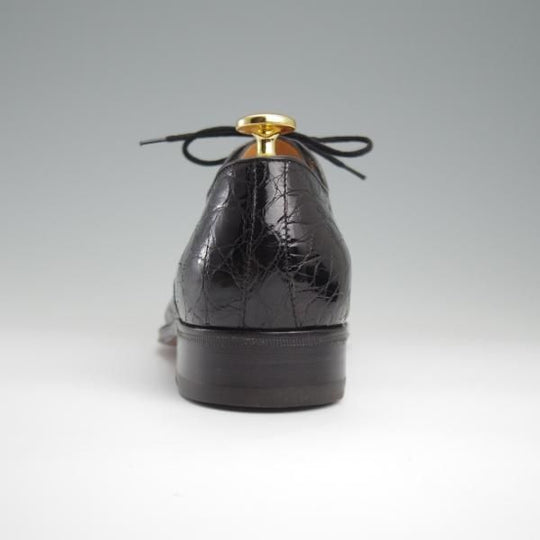 極美品★(伊)タニノクリスチー SIZE 4.5【高額★クロコダイル仕様/ストレートチップ】黒/メンズ/TANINO CRISCI★l335