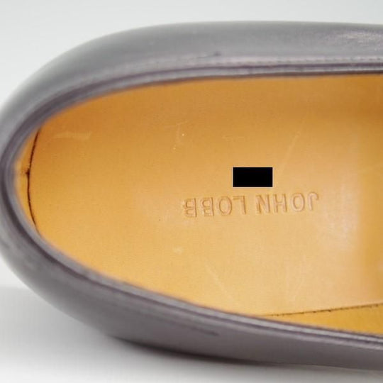 未使用★ジョンロブ 5E【現行オーダー価格￥339,240-★FENCOTE/フルストラップ/コインローファー】4098ラスト/カーフ/黒/JOHN LOBB★l336