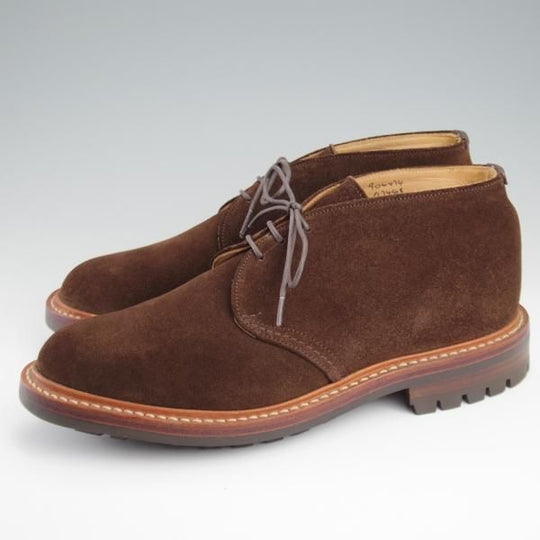 ★トリッカーズ SIZE 7.5【現行モデル定価￥132,000-★チャッカブーツ/m7468】コマンドソール/スエード/濃茶/メンズ/Tricker's★l337