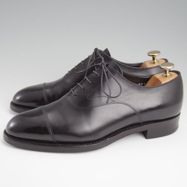 極美品★三陽山長 SIZE 6.5【定価￥91,300-★友二郎/R2010ラスト】ストレートチップ/カーフ/黒/メンズ/TOMOJIRO/Sanyo Yamacho★l338