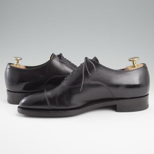 極美品★三陽山長 SIZE 6.5【定価￥91,300-★友二郎/R2010ラスト】ストレートチップ/カーフ/黒/メンズ/TOMOJIRO/Sanyo Yamacho★l338