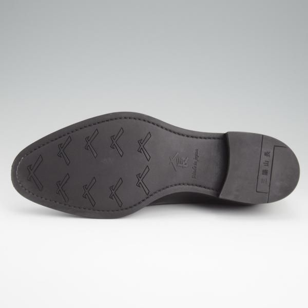 極美品★三陽山長 SIZE 6.5【定価￥91,300-★友二郎/R2010ラスト】ストレートチップ/カーフ/黒/メンズ/TOMOJIRO/Sanyo Yamacho★l338