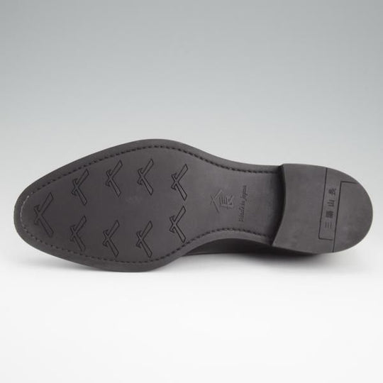 極美品★三陽山長 SIZE 6.5【定価￥91,300-★友二郎/R2010ラスト】ストレートチップ/カーフ/黒/メンズ/TOMOJIRO/Sanyo Yamacho★l338