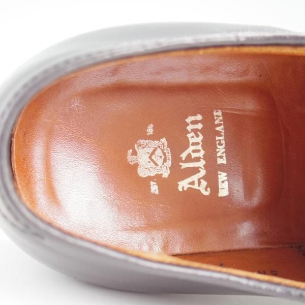 極上★オールデン 7E【定価￥116,600-★ハンプトンラスト/907】ストレートチップ/カーフ/黒/メンズ/ALDEN★l344