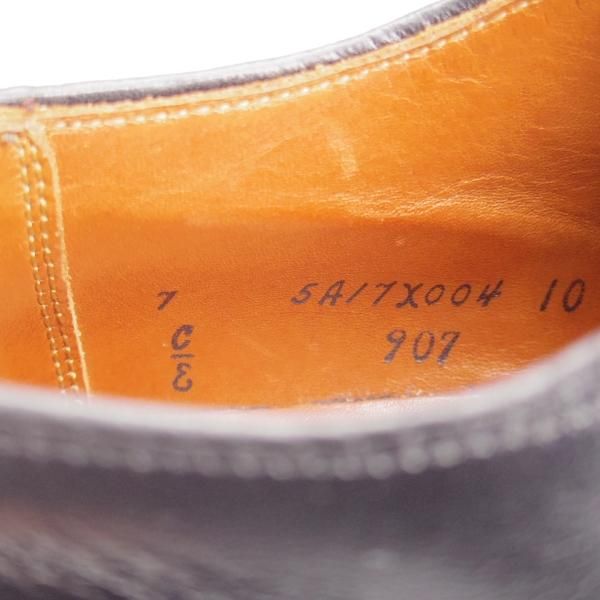 極上★オールデン 7E【定価￥116,600-★ハンプトンラスト/907】ストレートチップ/カーフ/黒/メンズ/ALDEN★l344