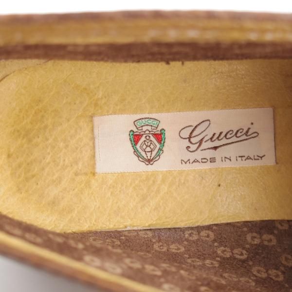 極美品★(伊)GUCCI/グッチ SIZE 40.5【貴重★チャッカブーツ/グレインレザー×カーフ】濃茶/メンズ★l345