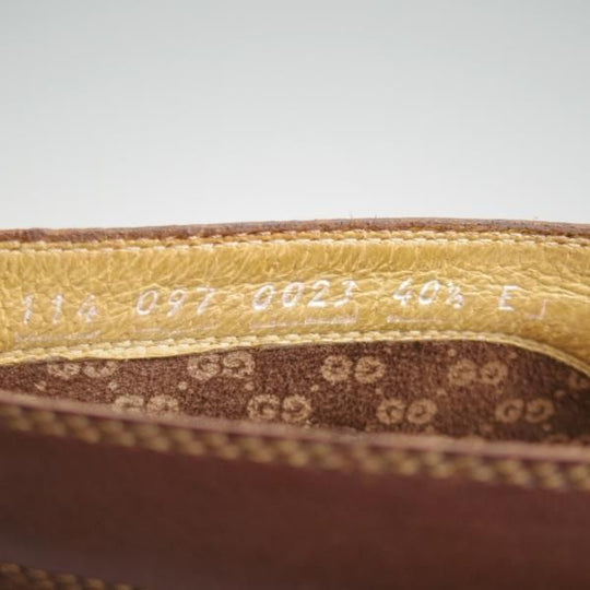 極美品★(伊)GUCCI/グッチ SIZE 40.5【貴重★チャッカブーツ/グレインレザー×カーフ】濃茶/メンズ★l345