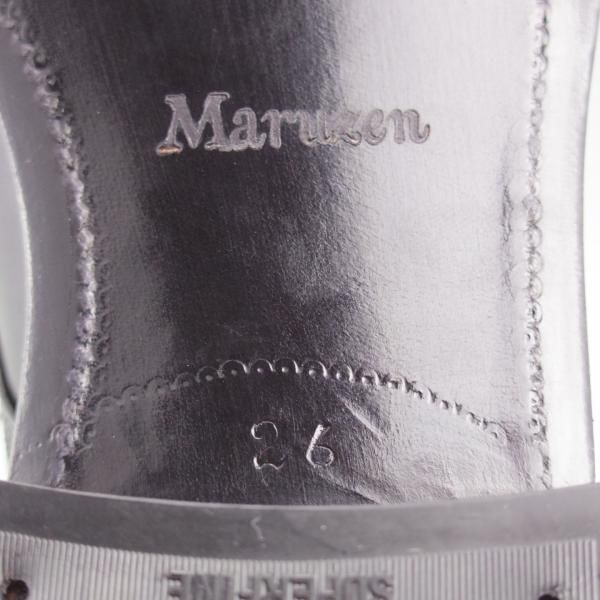 未使用★丸善/MARUZEN(三交製靴謹製) SIZE 26【貴重★ハンドソーンウェルテッド製法/ストレートチップ】カーフ/黒/メンズ★l346