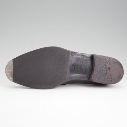 美品★(伊)F.LLIジャコメッティ SIZE 40【定価￥113,300-★コインローファー/FG562】ROSSAラスト/カーフ/濃紺/Giacometti★l347