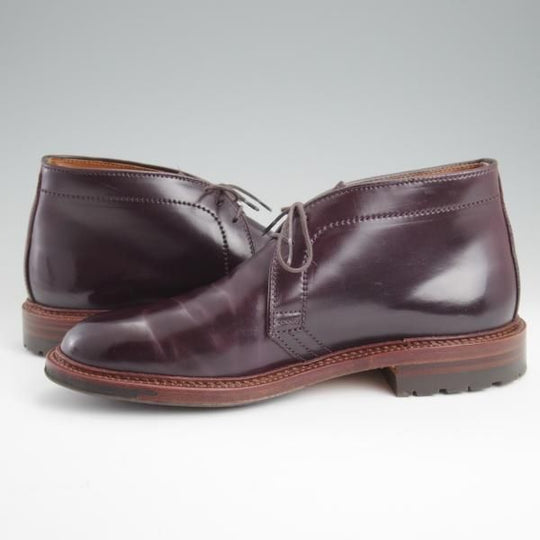 極美品★オールデン 7E【現行定価20万円以上★コードバン仕様/アンティークエッジ/D5706C】バリーラスト/チャッカブーツ/赤茶/ALDEN★l348