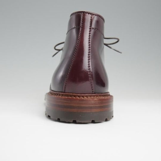 極美品★オールデン 7E【現行定価20万円以上★コードバン仕様/アンティークエッジ/D5706C】バリーラスト/チャッカブーツ/赤茶/ALDEN★l348