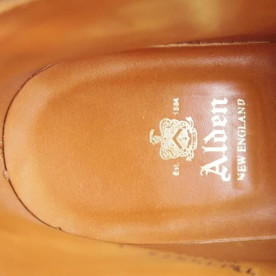 極美品★オールデン 7E【現行定価20万円以上★コードバン仕様/アンティークエッジ/D5706C】バリーラスト/チャッカブーツ/赤茶/ALDEN★l348