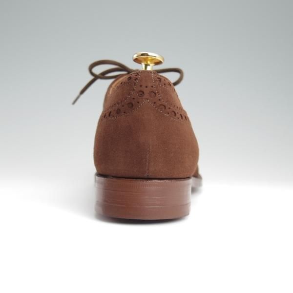 未使用★チャーチ 80F/UK8【旧チャーチ★アンテロープ革/REAL CAPE BUCK/73ラスト】3都市ロゴ/フルブローグ/スエード/濃茶/Church's★l349