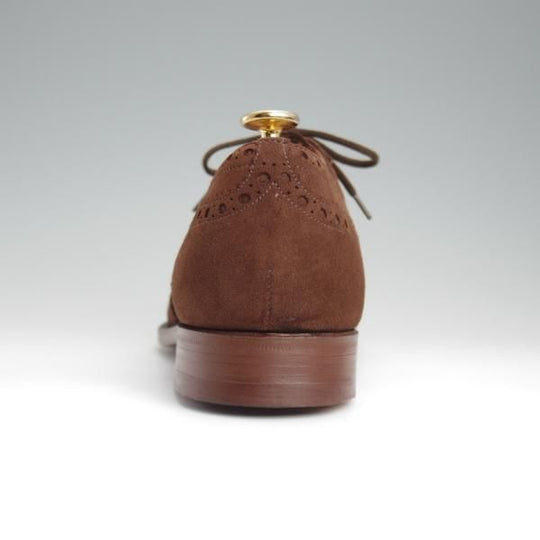 未使用★チャーチ 80F/UK8【旧チャーチ★アンテロープ革/REAL CAPE BUCK/73ラスト】3都市ロゴ/フルブローグ/スエード/濃茶/Church's★l349