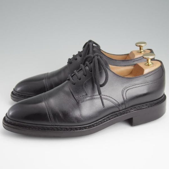 ★ジョンロブ 6.5E【貴重★ノルウィージャンウェルテッド製法/KILMORY/8695ラスト】ストレートチップ/カーフ/黒/メンズ/JOHN LOBB★l350