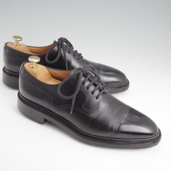 ★ジョンロブ 6.5E【貴重★ノルウィージャンウェルテッド製法/KILMORY/8695ラスト】ストレートチップ/カーフ/黒/メンズ/JOHN LOBB★l350