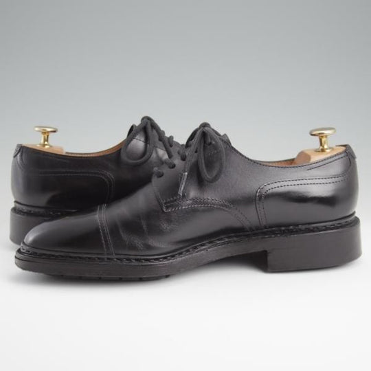 ★ジョンロブ 6.5E【貴重★ノルウィージャンウェルテッド製法/KILMORY/8695ラスト】ストレートチップ/カーフ/黒/メンズ/JOHN LOBB★l350