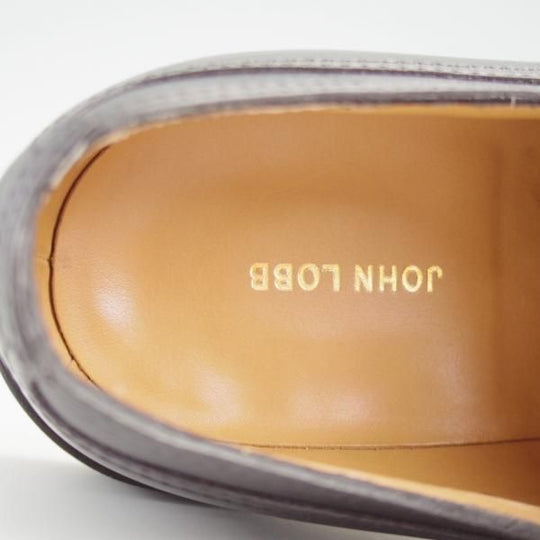 ★ジョンロブ 6.5E【貴重★ノルウィージャンウェルテッド製法/KILMORY/8695ラスト】ストレートチップ/カーフ/黒/メンズ/JOHN LOBB★l350