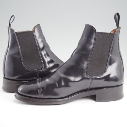 極上★(英)SANDERS/サンダース SIZE 6【定価￥70,400-★ミリタリーコレクション/コマンドソール】サイドゴアブーツ/黒/メンズ★l354