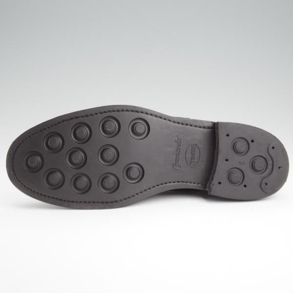 極上★(英)SANDERS/サンダース SIZE 6【定価￥70,400-★ミリタリーコレクション/コマンドソール】サイドゴアブーツ/黒/メンズ★l354