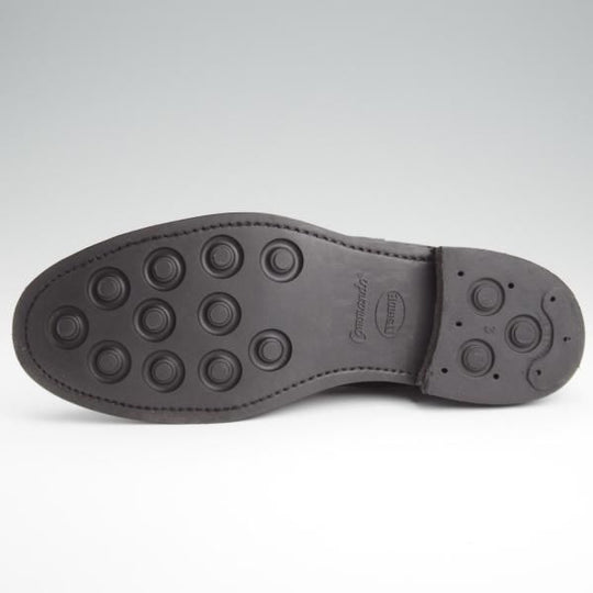 極上★(英)SANDERS/サンダース SIZE 6【定価￥70,400-★ミリタリーコレクション/コマンドソール】サイドゴアブーツ/黒/メンズ★l354