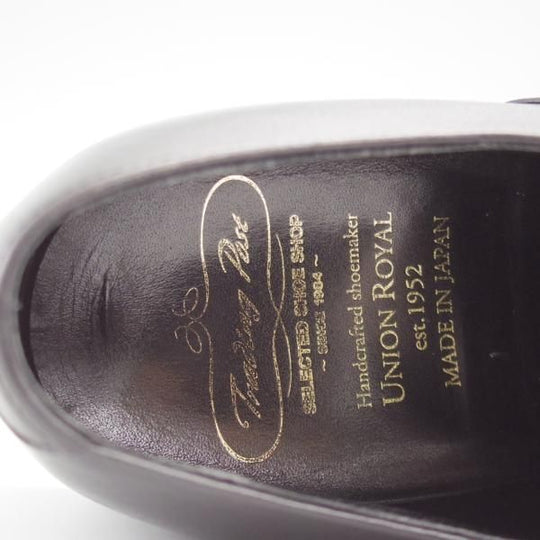 極上★トレーディングポスト SIZE 6.5【定価￥59,400-★撥水レザー仕様/ダイナイトソール】T601/黒/メンズ/ユニオンロイヤル製★l357
