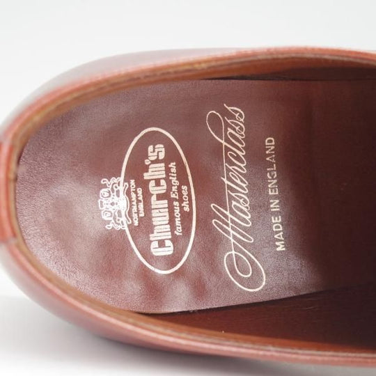 極上★チャーチ 75F/UK7.5【貴重★旧チャーチ最上級/Masterclass/マスタークラス】35ラスト/IBSEN/プレーントゥ/茶/Church's★l359