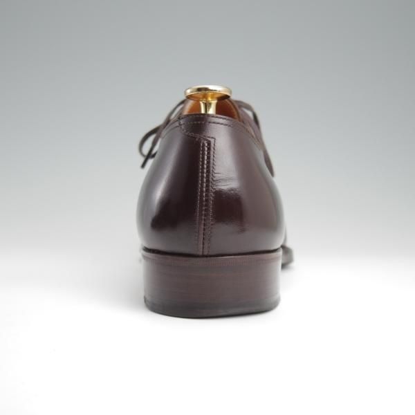極上★LECOTT/レコット UK6.5程度【貴重★オーダー品/ハンドソーンウェルテッド製法】パンチドキャップトゥ/カーフ/濃茶/メンズ★l360