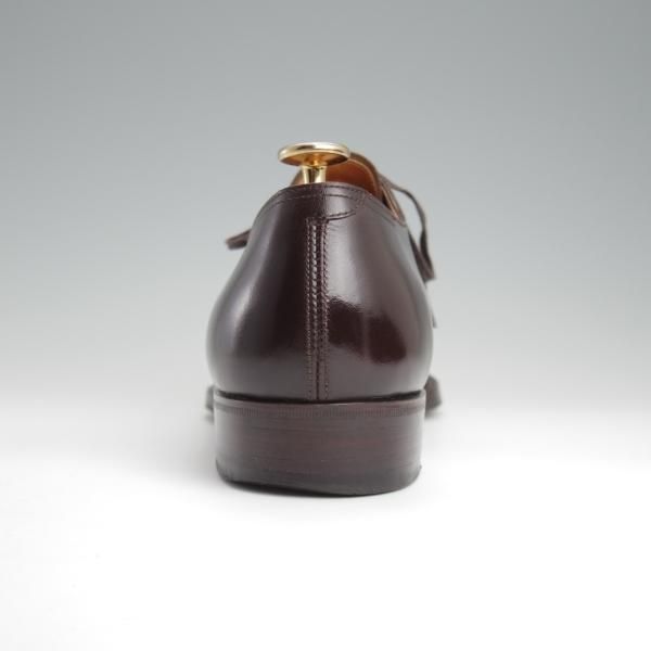 極上★LECOTT/レコット UK6.5程度【貴重★オーダー品/ハンドソーンウェルテッド製法】パンチドキャップトゥ/カーフ/濃茶/メンズ★l360