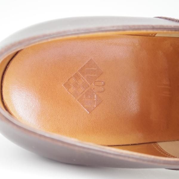 極上★LECOTT/レコット UK6.5程度【貴重★オーダー品/ハンドソーンウェルテッド製法】パンチドキャップトゥ/カーフ/濃茶/メンズ★l360